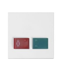 Plaque de propreté avec touches rouge et verte